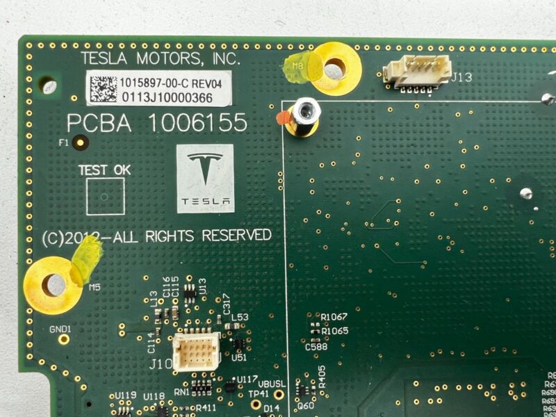 101589700C ⭕ 2012 2020 Tesla Model S MS MCU Motherboard Electronics 1015897-00-C Assembly