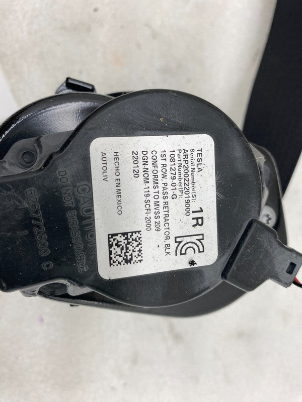 ⭕ 2017-2023 Tesla Model 3 Front Right 1st Row Seat Belt & Retractor 10