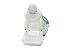 ⭕ 2016-2020 Tesla Model X MX Front Left Driver Seat w/ Track Rail Assembly White