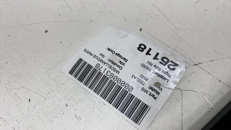 1100441-00-E ⭕17-23 Model 3 Right B-Pillar Applique Glass Trim Molding w/ Camera 1100441-00-E