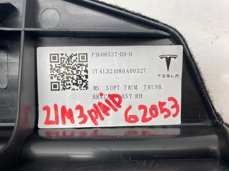 ⭕ 2021-2025 Tesla Model S Right Side Plaid Soft Trim Trunk Bracket 160