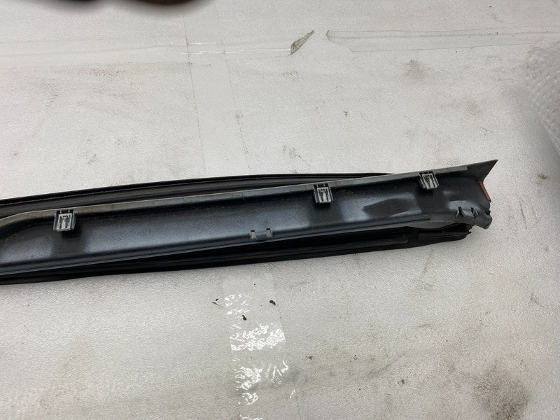 101221500F ⭕12-23 Model S Left Rocker Panel Scuff Plate Molding w/ Rubber Seal 1012215-00-F