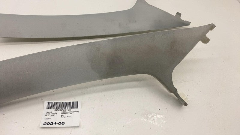 ⭕ 17-23 Model 3 Front Left & Right A-Pillar Upper Trim 1086237-91-J/10