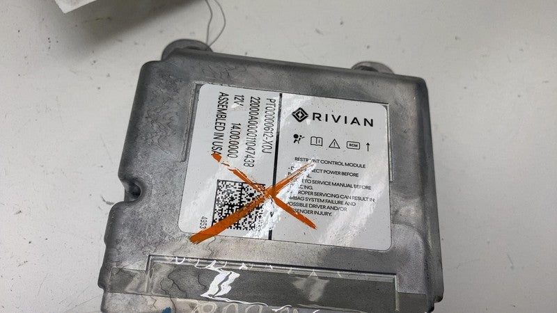 PT00000612 ⭕ 22-24 Rivian R1T Restraint Diagnostic Computer Module Computer Unit PT00000612