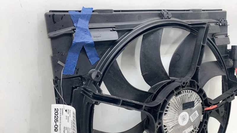⭕2014-2018 BMW X5 Sdrive35I F15 Engine Main Radiator Cooling Fan Shroud Assembly