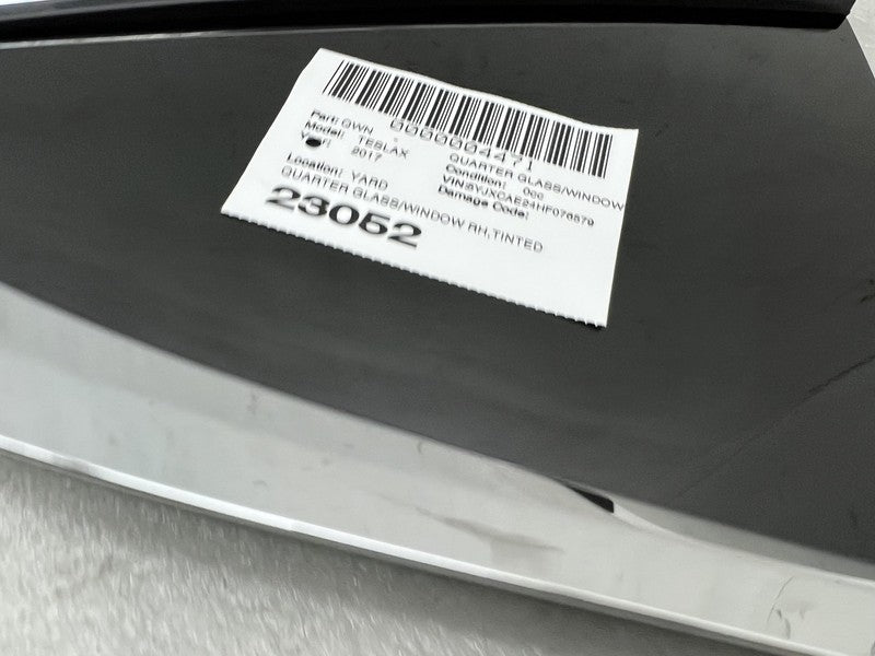 1034907 85 F 2016-2020 Tesla Model X MX Rear Passenger Side Window QTR Quarter Glass Right RH