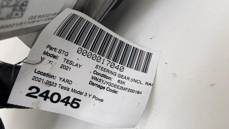 GE80221R11 ⭕ 2017-2023 Tesla Model 3 Y Power Steering Gear Assist Electric Motor GE80221R11