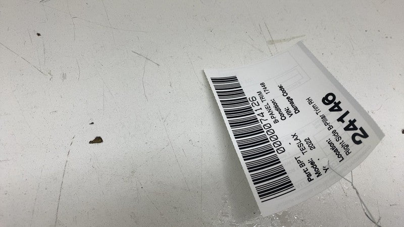 ⭕2021-2024 Tesla Model X Right Side Lower B-Pillar Trim Cover Panel 16