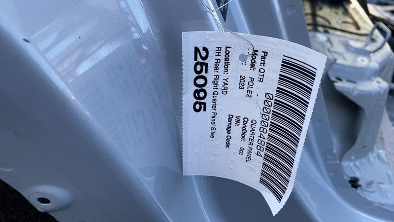 ⭕ 2022-2024 Polestar 2 Rear Right Quarter Panel Structural Cutout RH Silver 729