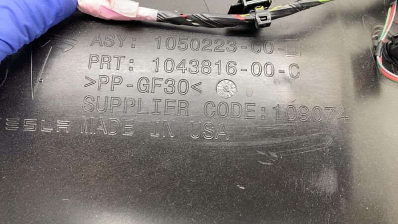 105022300B ⭕16-20 Tesla Model X Front Bumper End Carrier Radiator Core Support 1050223-00-B