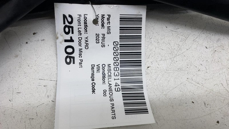 6786247070 ⭕ 23-25 Toyota Prius Front Left Door Window Weatherstrip Rubber Seal 84040-47160