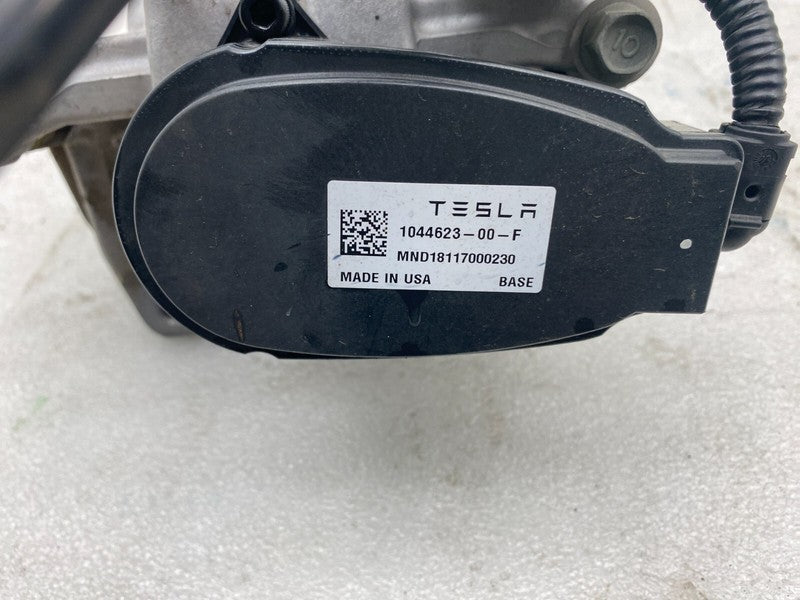 104462300F ⭕ 2017-2025 Tesla Model 3 Rear Left Caliper w/ Brake Line Hose BASE 1044623-00-F