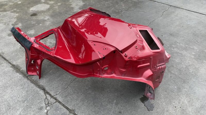 ⭕ 2020-2023 Tesla Model Y Rear Right Quarter Panel Structural Cutout RH Red PPMR