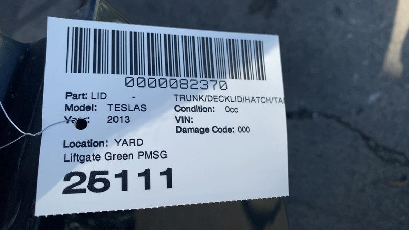 ⭕ 2012-2015 Tesla Model S Rear Tailgate Hatch Panel & Liftgate Glass G