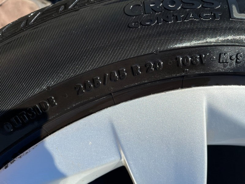 1027245 00 C ⭕ 16-20 Tesla Model X 20" Wheel Rim 20x9.5 +40MM Tire 265/45R20 x4 1027245-00-C