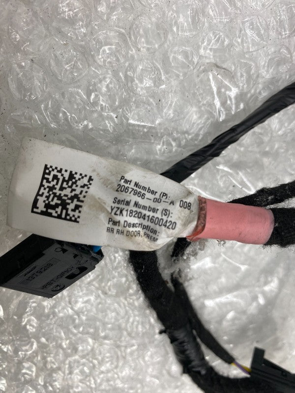 206796600A ⭕ 21-23 Model 3 Rear Passenger Door Wiring Harness Cable Wire Right 2067966-00-A