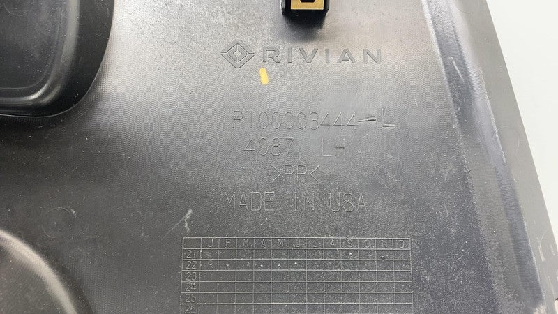 PT00053317E 2022-2024 Rivian R1S Rear Left Quarter Trim Cargo Side Panel Armrest Cupholder