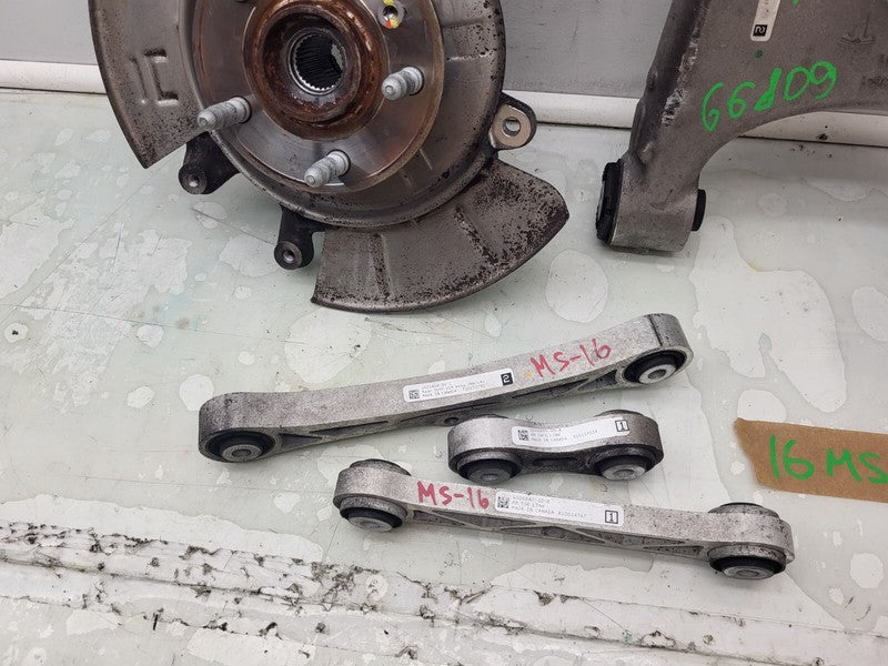 ⭕ 12-15 Tesla Model S MS SET Rear Right Spindle Knuckle & Control Arm 
