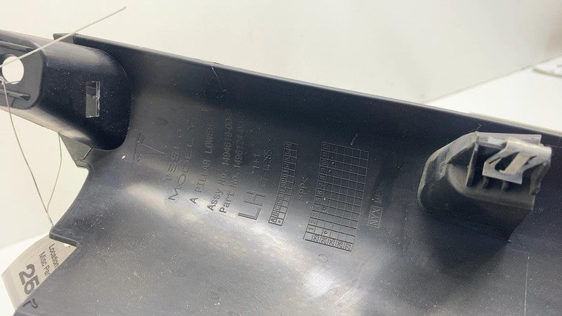 ⭕ 20-24 Model Y Driver A-Pillar Door Scuff Plate Lower Trim Left LH 14