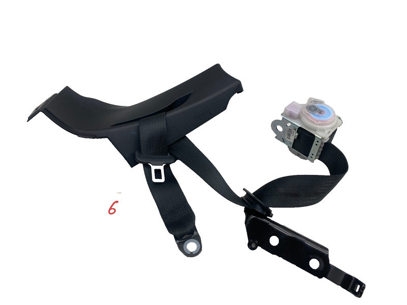 ⭕ 12-15 Model S Rear Right Seat Belt Retractor w/ Mid C-Pillar Trim 1023136-00-C