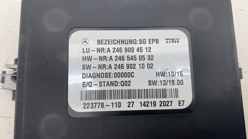 A2469004512 ⭕ 14-15 Mercedes-Benz B Electric Drive Parking Brake Control Module A2469004512