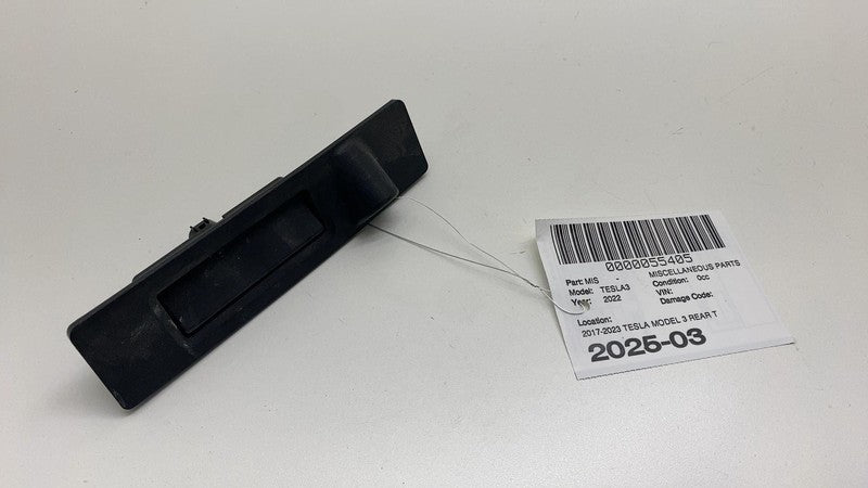 2017-2023 Tesla Model 3 M3 Rear Trunk Lid Release Switch Button Bezel Trim OEM