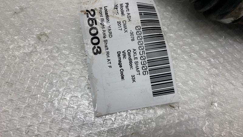 FV613B436CA 2013-2018 Ford C-Max Front Passenger Side CV Axle Shaft Halfshaft Right RH FWD