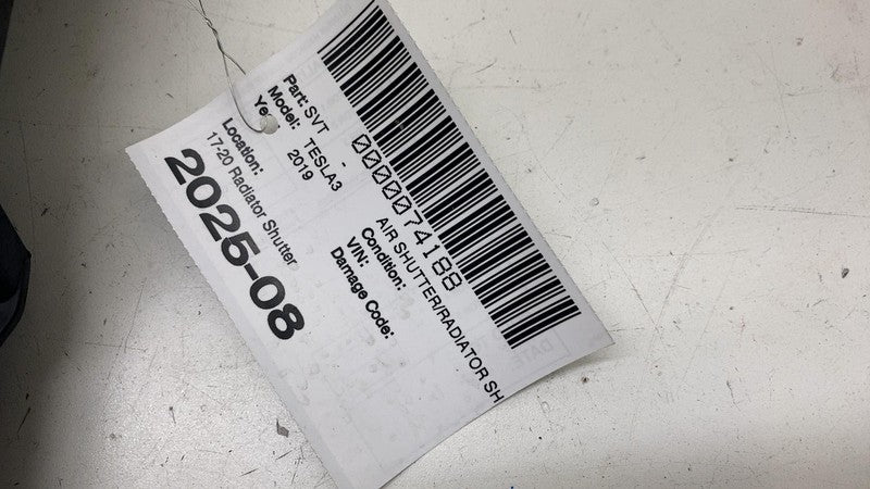 1076732-00-H ⭕ 2017-2020 Tesla Model 3 Front Active Grille Shutter Louvre Assy 1076732-00-H