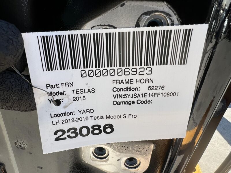 ⭕ 2012-2015 Tesla Model S Front Driver Body SIde A + B-Pillar Door Frame Left LH