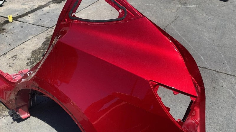 ⭕ 2020-2024 Tesla Model Y Rear Left Quarter Panel Structural Cutout LH Red PR01