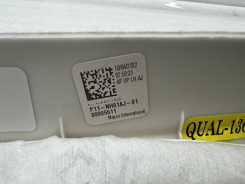 M11-004592-01 ⭕ 22-24 Lucid Air Driver Side A-pillar Cover Trim Upper Left OEM P11-NH01AJ-01