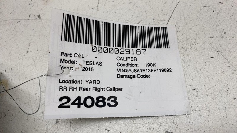 ⭕ 12-20 Tesla Model S MS Rear Passenger Side Caliper w/ Brake Hose Lin