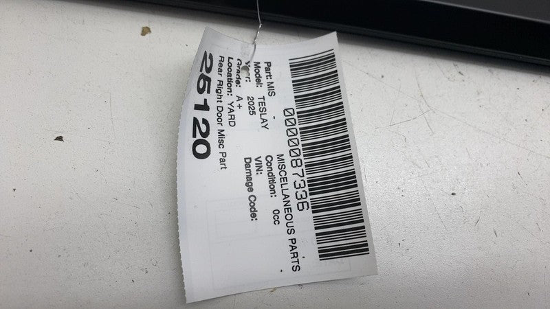 ⭕ 2020-2024 Tesla Model Y MY Rear Right Side Door Window Seal Molding Belt Strip