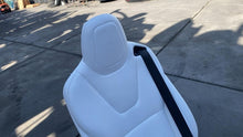 ⭕ 2016-2020 Tesla Model X MX Rear Driver Side 2nd Row Seat Left LH Leather White