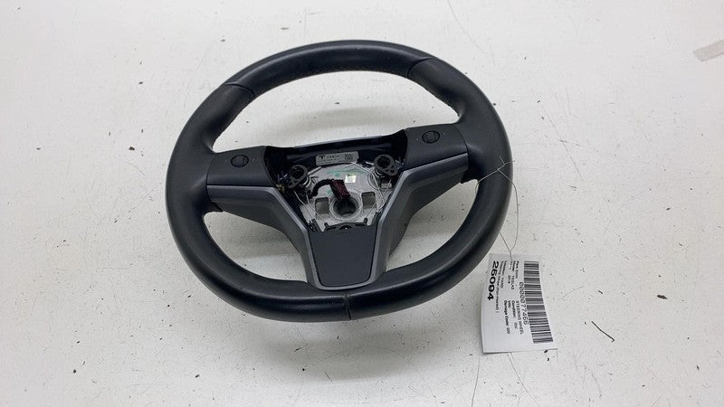 1105324-00-G ⭕ 2017-2020 Tesla Model 3 Steering Wheel Leather Black (Non-Heated) 1105324-00-G