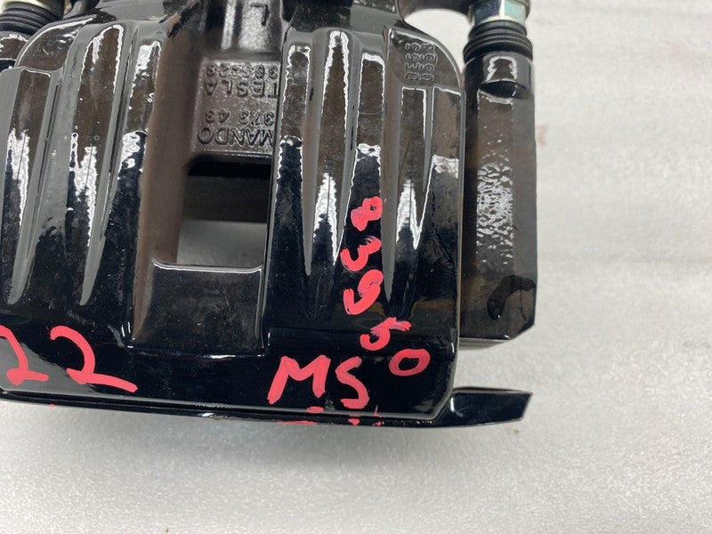 ⭕ 21-25 Tesla Model S X Rear Left Mando Caliper w/ Brake Hose Line 142