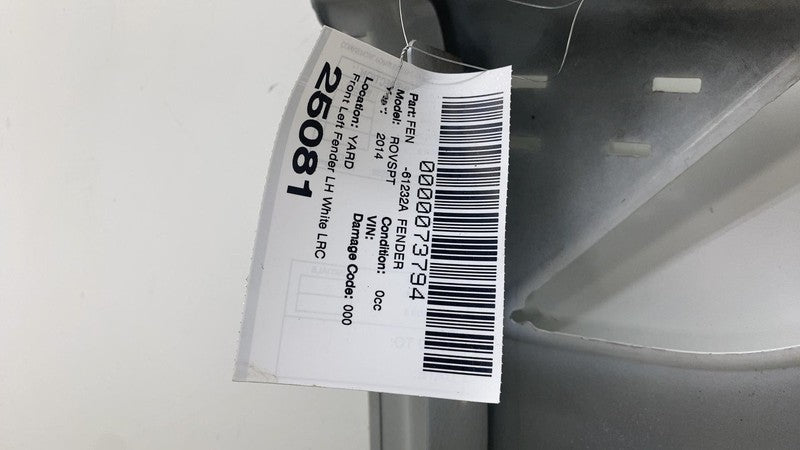 ⭕ 14-17 Range Rover Sport Front Driver Side Fender Shell Panel Left White LRC867