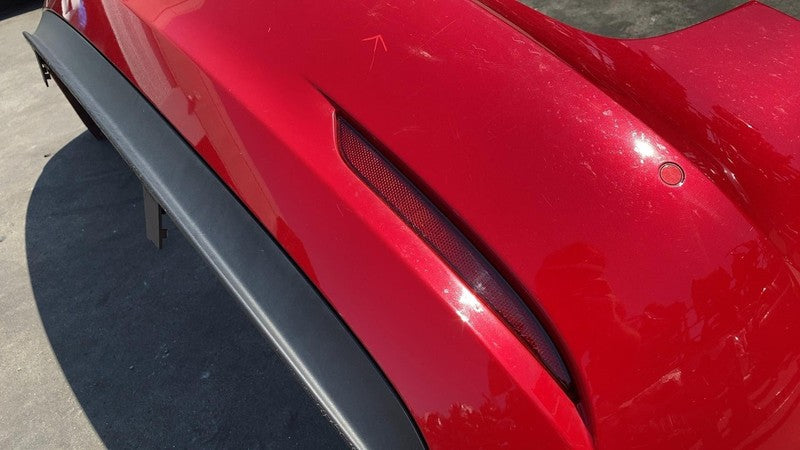 ⭕ 2017-2022 Tesla Model 3 Rear Bumper Cover w/ Park Sensor & Harness Red - PPMR