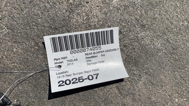 ⭕ 2012-2015 Tesla Model S MS Rear Bumper Cover w/ Park Sensor Holes Bl