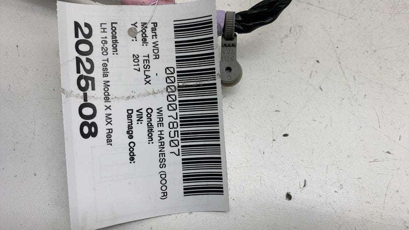 ⭕ 16-20 Tesla Model X Rear Left Door Damper Strut Wiring Harness LH 10