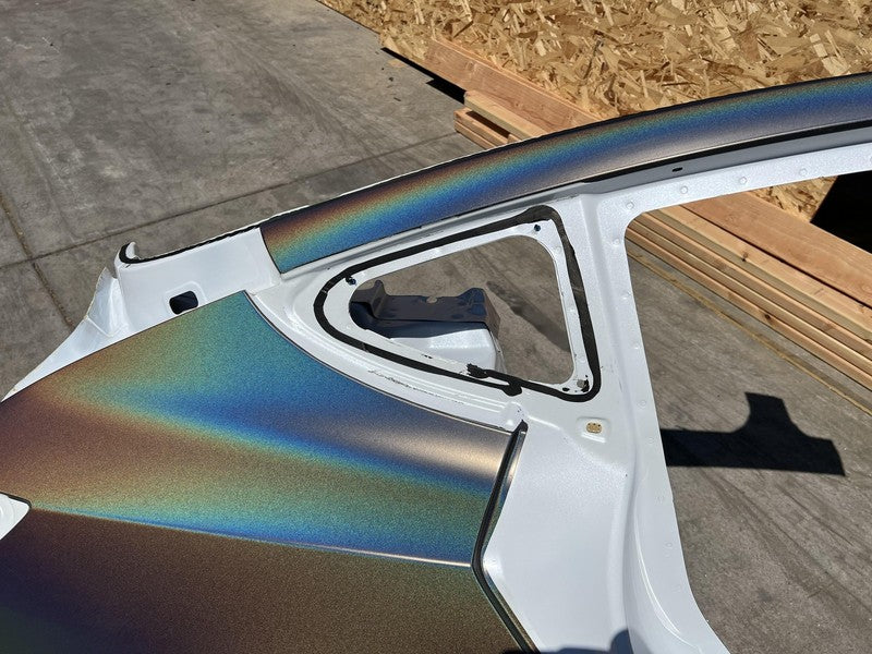 ⭕ 21-23 Tesla Model 3 Rear Right Quarter Panel Structural Frame Cut White - PPSW