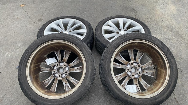 ⭕ 12-15 Model S Wheel Rim 19" 19x8.0 +40MM + Tire 245/45 R19 (x4) 1024