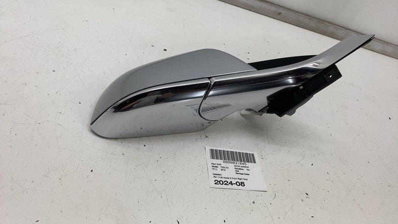 ⭕ 2017-2020 Tesla Model 3 M3 Right Exterior Rear View Door Mirror RH Silver PMSS
