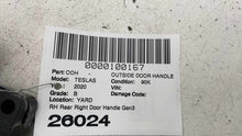 ⭕ 18-20 Model S Rear Right Exterior Door Handle Outer GEN3 Black RH 1100300-00-B