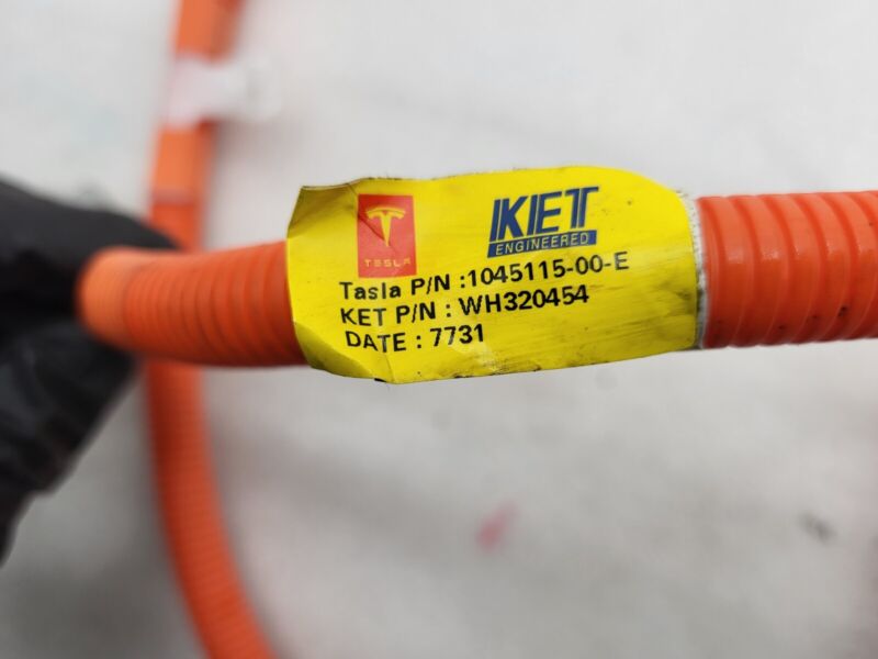 1045115 00 E 16-20 Model X HVAC Rear Electric Inverter Cable Heater Wire Harness 1045115-00-E