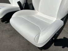 ⭕ 18-20 Tesla Model S Left & Right Front Bucket Seat + Rear 2nd Row Seat White