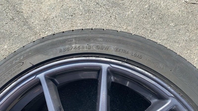 ⭕ 21-23 Model 3 M3 Wheel Rim 18x8.5J +40MM w/ Michelin 235/45 R18 1044