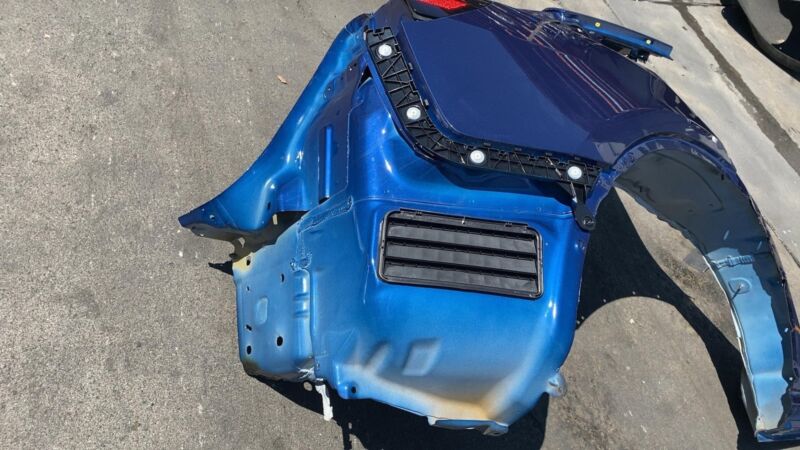 ⭕ 2020-2023 Tesla Model Y Rear Right Quarter Panel Structural Cutout Blue PPSB