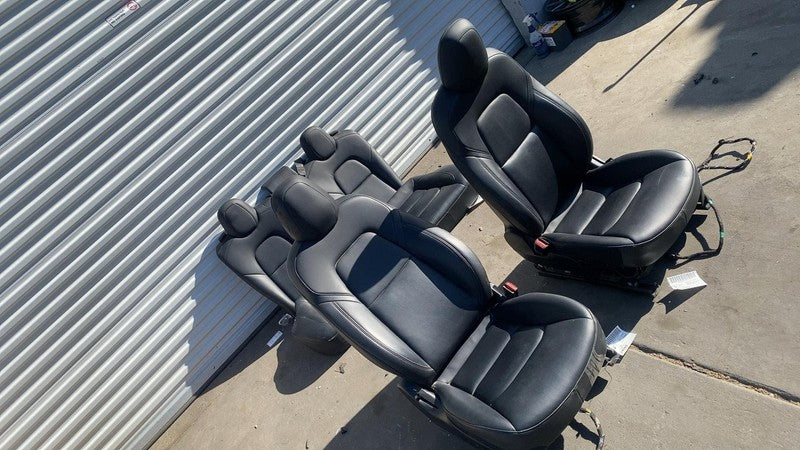 ⭕ 2017-2023 Tesla Model 3 Front Left &Right Bucket Seat + 2nd Row Bench Assembly