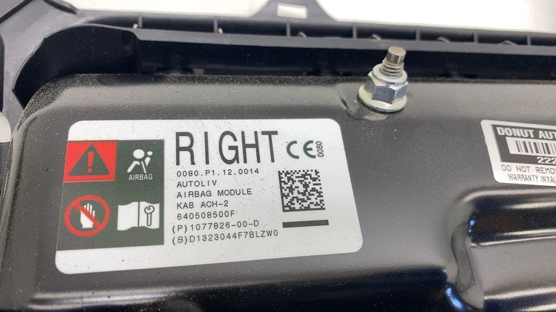 107782600D 2017-2023 Tesla Model 3 Passenger Side Lower Knee Safety Airbag Module Right RH